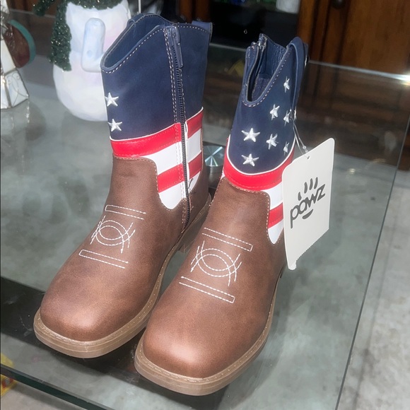 Pawz Little & Big Boys Cowboy Western Boots - Picture 3 of 9